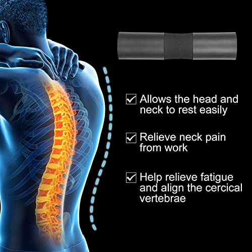 Office Chair Headrest Attachment,Chair Neck Pillow,Elastic Sponge Head Pillow For Ergonomic,Suit Office Seats, Recliners, Leisure Chairs, Outdoor Dining Chairs,Chair Not Included (Black) #TOP3