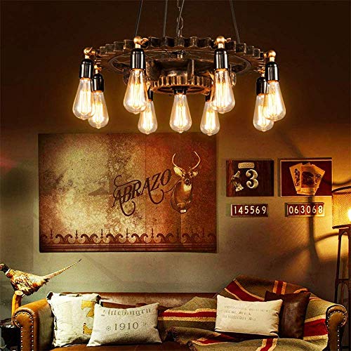 Plafondlamp E27 Edison Gloeilamp Gepersonaliseerde Creatieve Restaurant Cafe Bar Netwerk Galloft Retro Industriële Wind… - Afbeelding 7