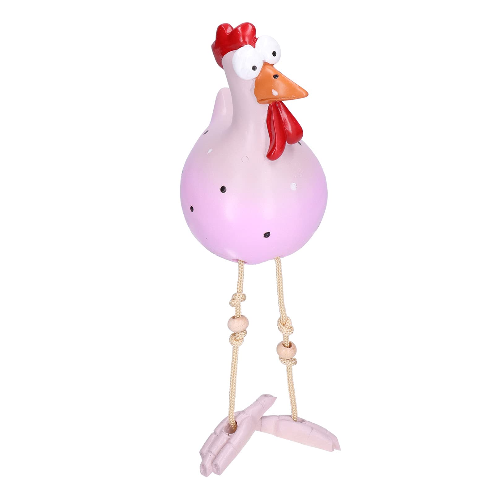 Verdant TouchChicken Garden Decor Resin Rooster Ornaments Chicken Decorations Craft for Living Room Office Garden DecorationPink