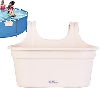 Poolside Storage Basket - Above Ground Pool Side Baskets | Storage Baskets Organizer Pool Accessories | Poolside Storage Containers Basket To Organize Cup Towel Drinks Toys | Swimming Pool Accessory