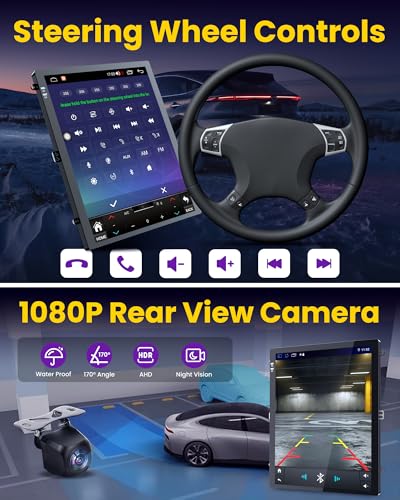 Image of [8Core 4G+64G] Car Radio for Cadillac ATS XTS SRX CTS 2013-2018: 9.7 inch HD Touch Screen Stereo Replacement with Wireless Carplay Android Auto 5GWiFi GPS Bluetooth FM AM DSP RDS SWC Backup Camera