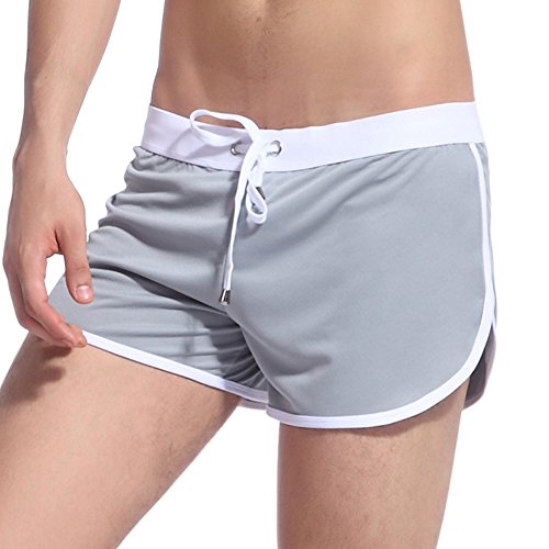 KAMUON short masculino de malha de secagem rápida para corrida, ginástica, calça para relaxar, calça