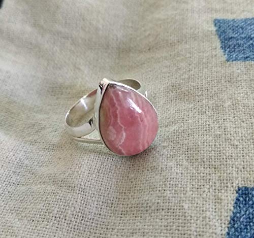 Rhodochrosite Ring, 925 Sterling Silver, New Design Ring, First Class Ring, Outstanding Ring, Prefect Ring for Her, Beautiful Birthday Gift Ring, Natural Hottest Ring, Graceful Ring, Handmade Ring