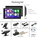 Portable Apple Carplay/Android Auto Screen for Car, 7 Inch HD Touch Screen Wireless Car Play with Backup Camera, Voice Control, BT, FM, Mirror Link for All Vehicle