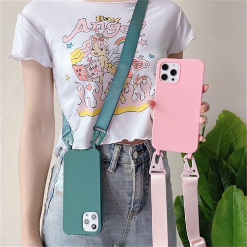 Coque iPhone silicone avec cordon et bandoulière réglable antichoc - 2