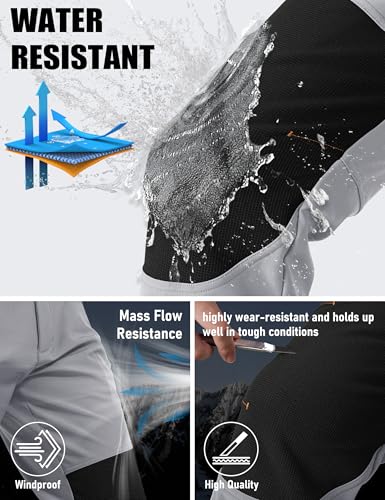 MAGCOMSEN Men's Winter Snow Ski Pants Fleece Lined Water Resistant Insulated Work Outdoor Hiking Snowboard Pants 4 Pockets3