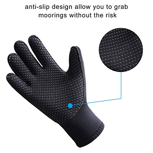 image for SLINX Neoprene Diving Gloves Wetsuit Five Finger Gloves 3mm Anti Slip 