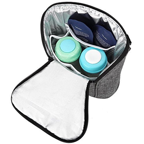 image for Lekebaby Insulated Baby Bottle Tote Bags for Travel Double Baby Bottle