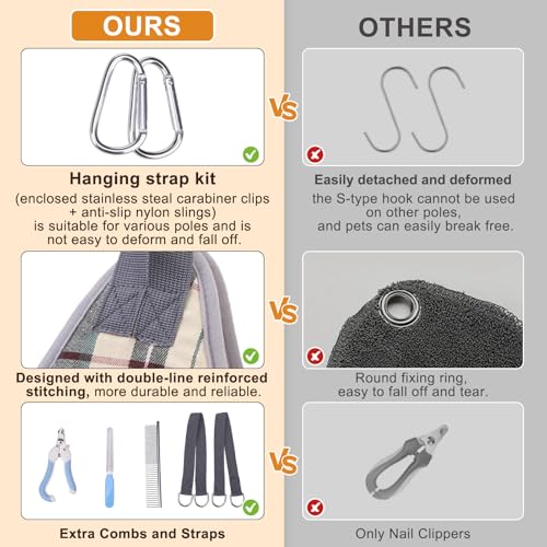 BEAUTYZOO-Dog-Grooming-Hammock-for-Small-Dogs-Cat-Dog-Sling-for-Nail-TrimmingClipping-Dog-Hanging-Harness-Holder-with-Thick-Fabric-Neck-Support-Strap-Restraint-Claw-Care-Beige-M - Cucciolini Doodles   BEAUTYZOO-Dog-Grooming-Hammock-for-Small-Dogs-Cat-Dog-Sling-for-Nail-TrimmingClipping-Dog-Hanging-Harness-Holder-with-Thick-Fabric-Neck-Support-Strap-Restraint-Claw-Care-Beige-M