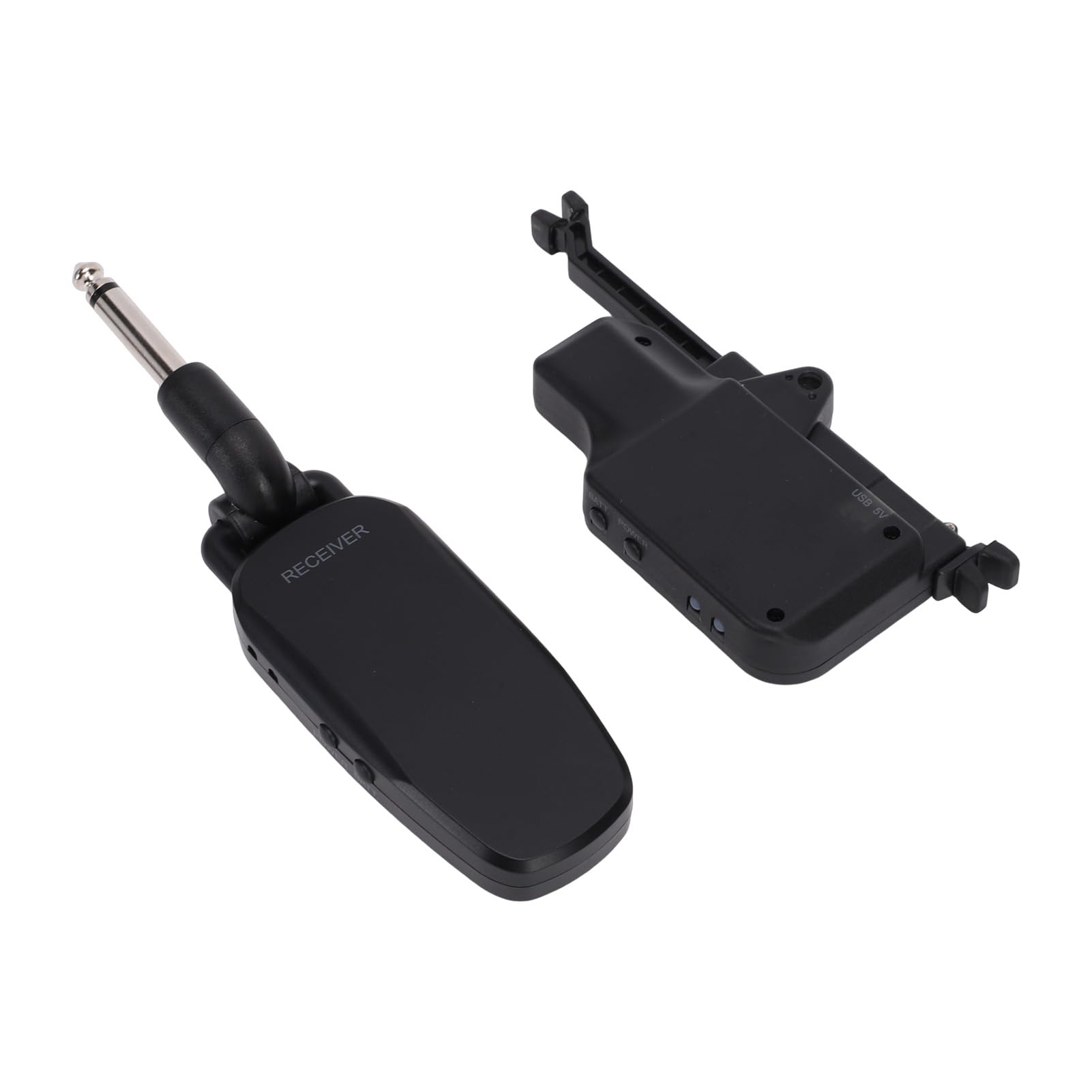 Duokon Wireless per Chitarra Pickup per Chitarra UHF con Ricevitore Trasmettitore Ricaricabile Portata 50 M Installazione Senza Trapano per Musicisti Folk Classici Pratica Sul Palco