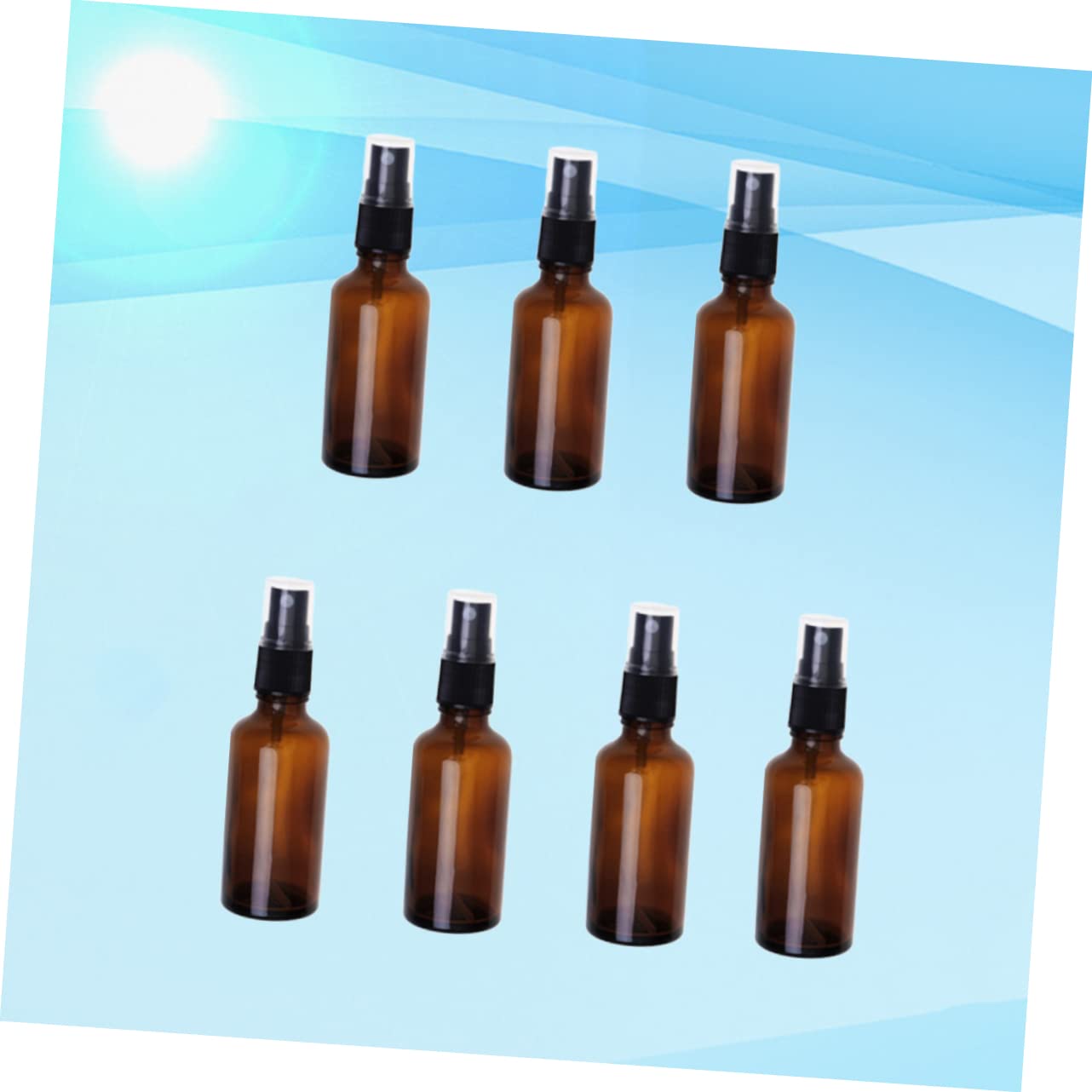 FOMIYES 14 Braune Teilig Sprayflasche Wiederbefüllbar Langlebig Kompakt Uv Beständig für Emulsion Ätherische Öle Kosmetik Reiseset