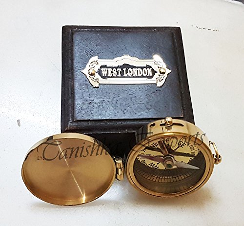 Brújula Náutica de Latón con Caja miniatura 3
