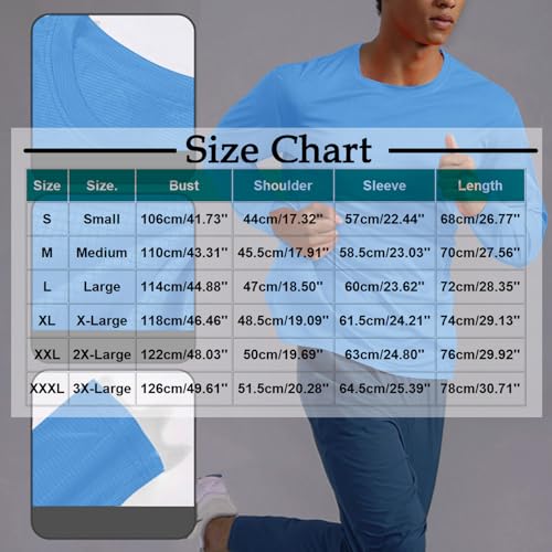 Men's UPF 50+ Sun Protection UV SPF Shirts Long Sleeve Rash Guard Workout Quick Dry Shirt for Hiking Fishing Swimming3