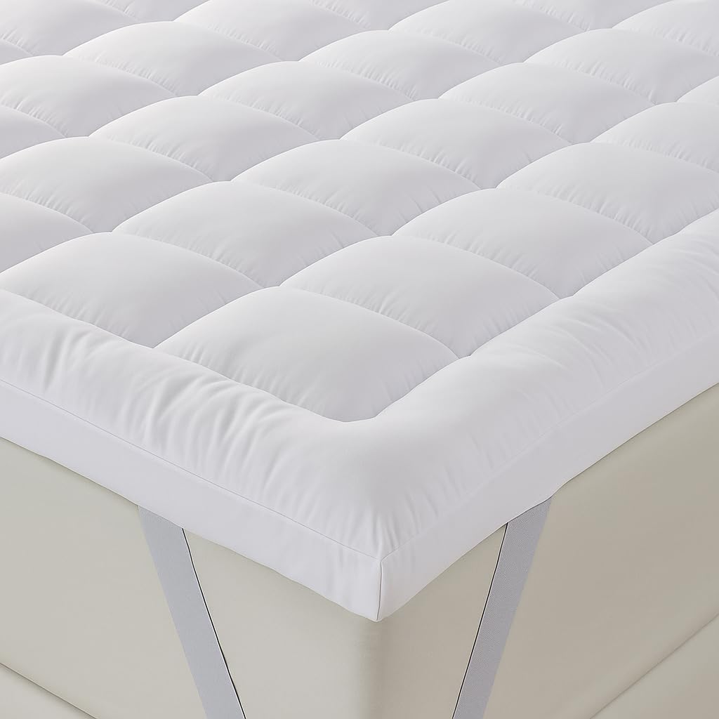Thick Mattress Topper Double Bed - 1100 GSM Soft & Fluffy...