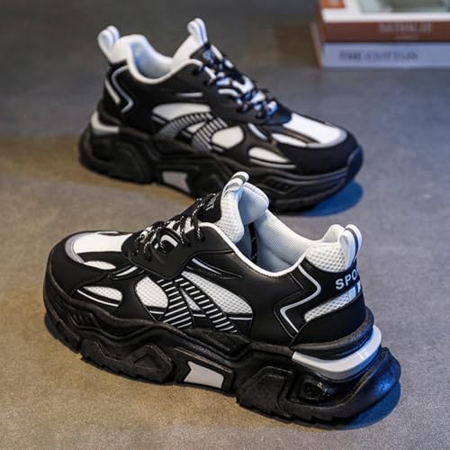 Mens Breathable Walking Shoes Gym Sneakers Fashion Running Shoes Laceup Casual Comfort for Work Tennis Sports3