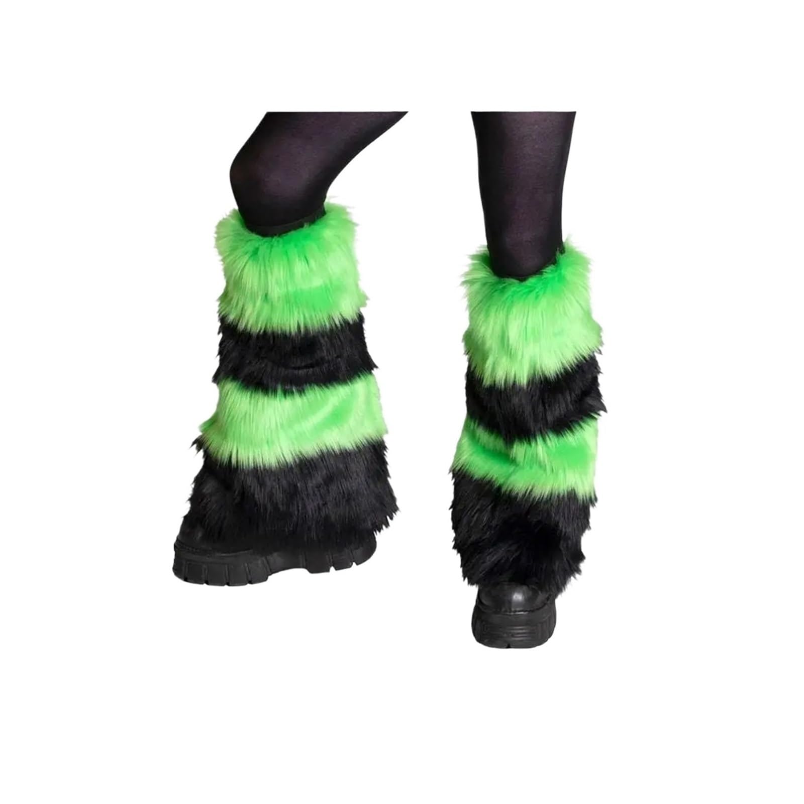Furry Leg Warmers 1pair Women Fur Leg Warmer for Boot Fluffy Warmer Boot Cuff for Winter K