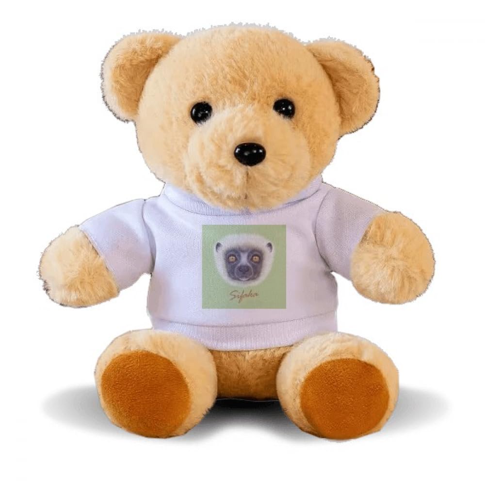 White Fluffy Sifaka Monkey Animal Bear Toy Animal Plush Toy Hoodie Doll