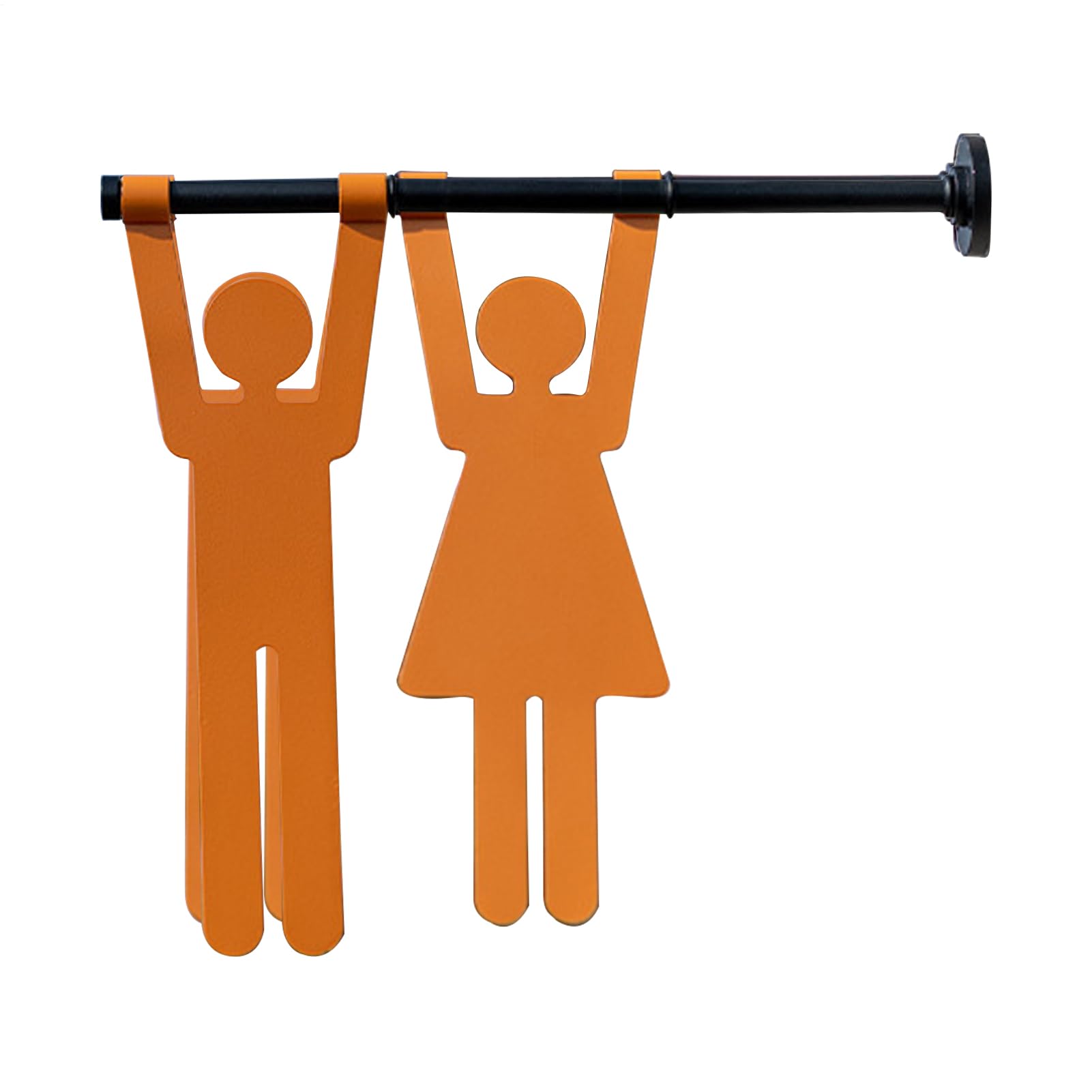 Toilettenschild, tragbar und leicht, 25,5 x 8,5 cm, Toilettentürschild, moderne WC-Wandkunst, modernes Design, für WC, Geschäft, Büro, Mitarbeiter, Frauen, Männer