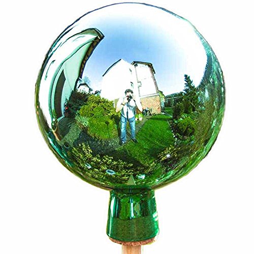 Lauschaer Glaskunst Thüringer Rosenkugel - 12 cm - Mint