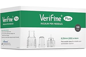 4MM Pen Needles, 100 ct 4mm X 32G Pen Needles for Painless...