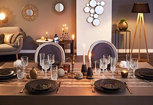 Image of Elegant and Stylish Long Champagne Wine Glasses, Compatible as Champagne Glasses with Stem Stylish and Unique Wine Glasses, Vintage Design Long Champ 155 ML (Set of 02)