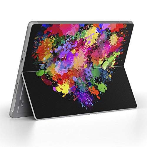 Surface Go 3 / Surface Go 2 Surface Go 全世代対応 専用スキンシール サーフェス go igsticker シール スキン 保護 フィルム ステッカー アクセサリー 004561 ラブリー ペイント カラフル ハート