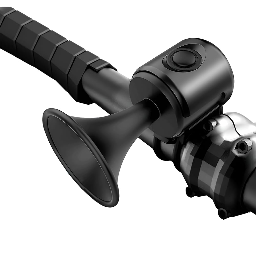 Electric Bike Horn,Bicycle Bell, Loud Retro Bicycle Bell, Cycling Electric Bells, Mini E-Bell Water Resistant Cycling Bell for Mountain Bikes, Racing Bikes,MTB (Red)