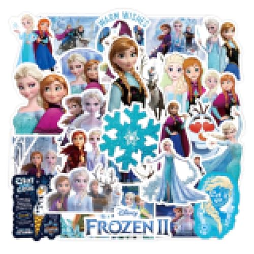 Flyftrey Lot de 50 autocollants La Reine des Neiges...