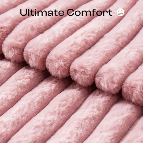 MEWOOFUN Hundesofabett - Katzenbetten für Hauskatzen Weich und Flauschig, Katzensofabett Kleines Hundebett für Hunde und Katzen, Beruhigendes Hundebett (Rosa, 76x53x30cm)