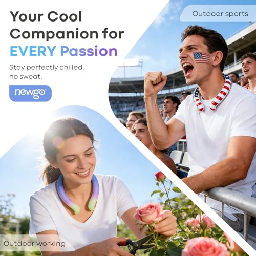 Image of NEWGO Neck Cooling Tube, Neck Cooler for Summer, Blue Purple Mix,1 Pack