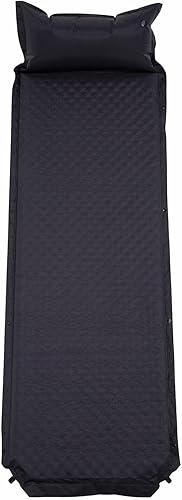 Colchoneta de dormir de camping con almohada ultraligera para mochileros, 74 x 24 pulgadas, con bolsa de transporte compacta, colchón de aire para