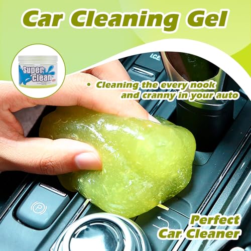 x xotic tech Car Cleaning Gel for Car Detailing Putty Interior Cleaner Slime Reusable Auto Detail Tools Supplies Accessories Valentines Day Gifts for Him Her Men Women Stocking Stuffers Yellow 2 Pack