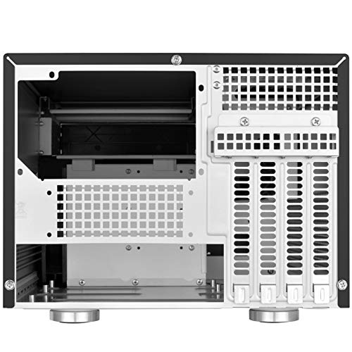 Gabinete SilverStone Technology SST-SG12B-V2 para PC de Forma Pequeña (SFF), Micro-ATX, con Panel Frontal de Aluminio miniatura 7