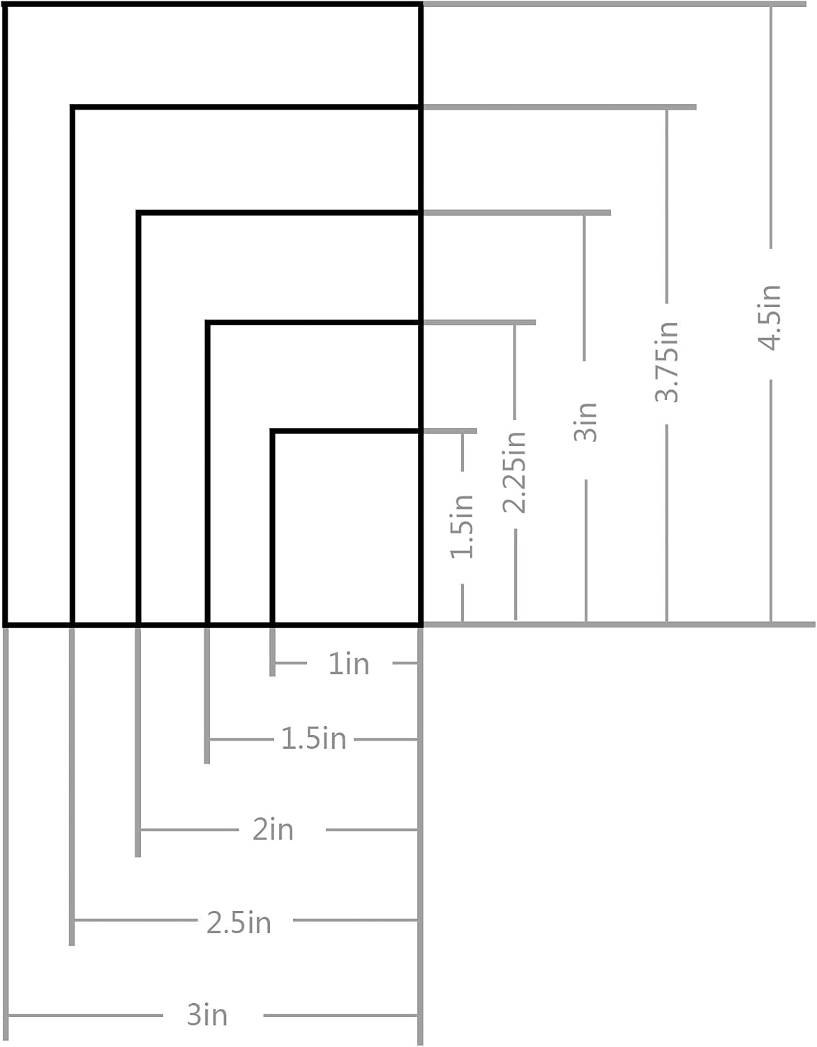 10PCS Rectangle Cookie Cutter Square Cookie Mold Stainless Steel Rectangle Biscuit Molds Square Pastry Molds Fondant Cake Cookie Cutter Set 1 Inch Depth - Image 2