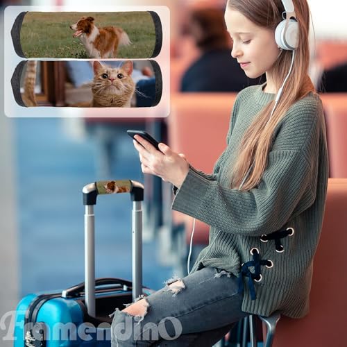 Framendino, 20 Pack Sublimation Luggage Handle Wraps Heat Transfer Neoprene for DIY Travel Suitcase Identifiers 7
