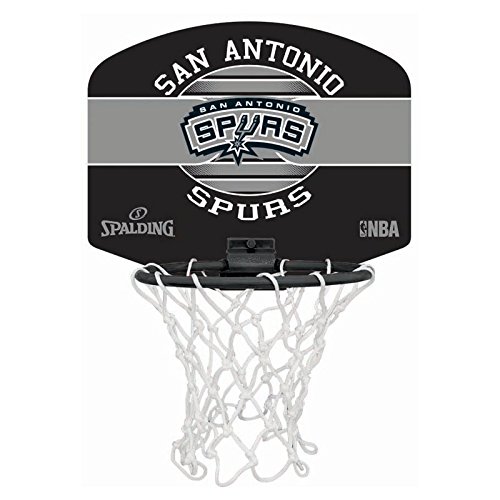Spalding NBA Miniboard SA Spurs 77-658Z Minicanasta, Unisex, Talla Única