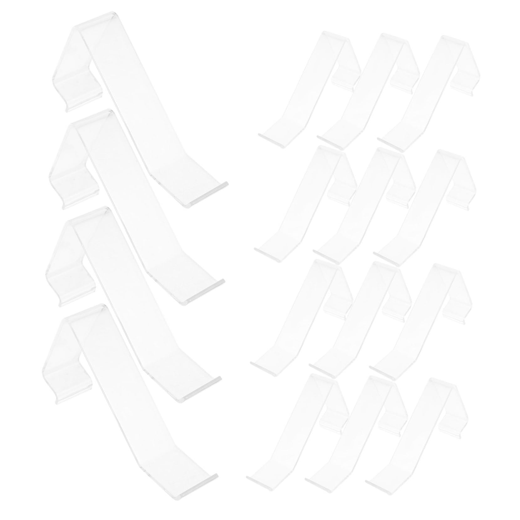 Alipis 10Pcs Transparent Shoe Display Stand for Retail Stores Boutique Shoe Organization Holder Shoe Display Shelf for Sneakers High Heels and Footwear Storage