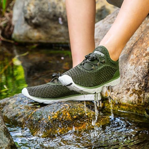 Image of DOUSSPRT Water Shoes for Kids Boys Girls Quick Dry Beach Sports Swim Pool Aqua Shoes for Toddler /Little Kid /Big Kid