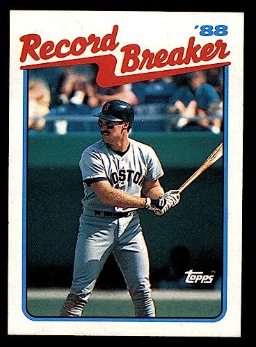 1989 Topps #2 Record Breaker Wade Boggs Boston Red Sox (Baseball Card) NM/MT Red Sox