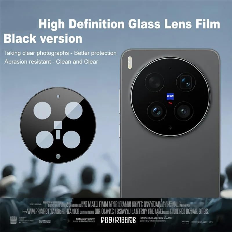 Image of 4youquality Back Camera Lens Protector Compatible with Vivo X300 Ultra (1 Pack) | 9H Tempered Glass Camera Guard | Military-Grade Protection | Ultra Clear HD | Bubble-Free Easy Installation | Case Friendly Design