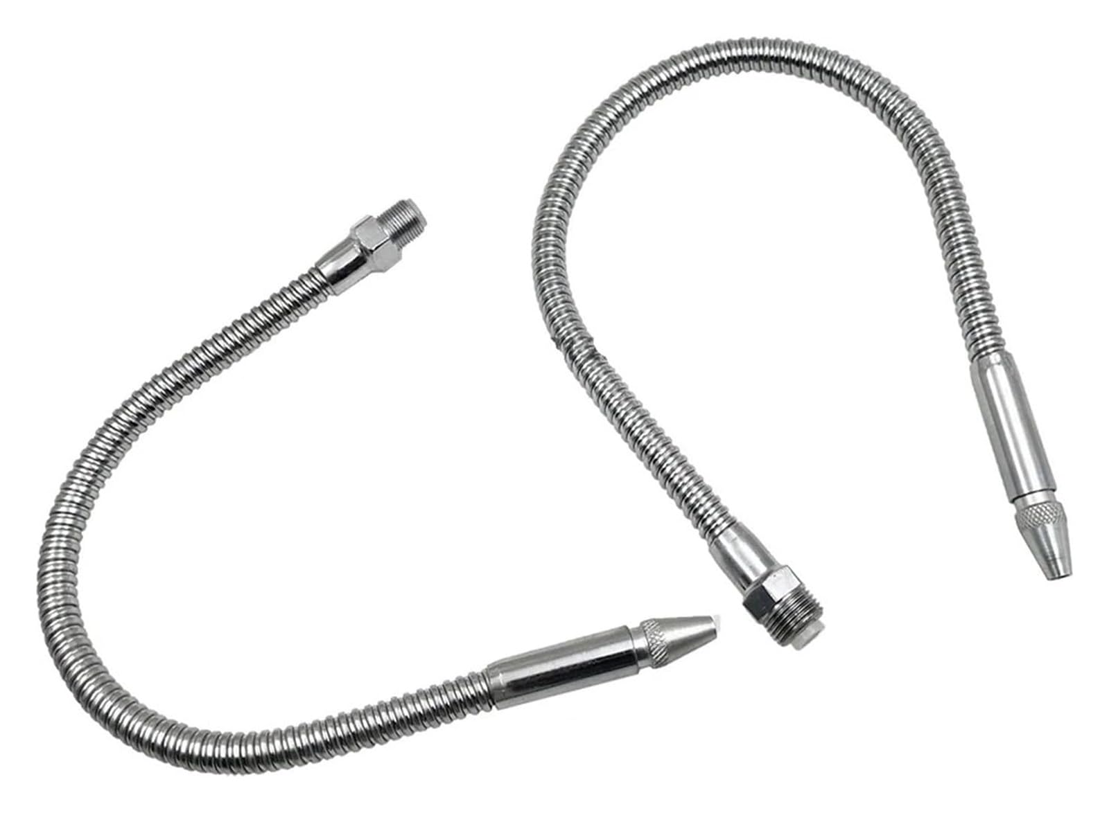 Tuyau de refroidissement flexible en métal, tube flexible de refroidissement eau-huile, pulvérisateur d'huile de lubrification, système de lubrification par brouillard métallique(External Thread,1/4 4