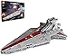 l b s Technics Star Cruiser Bricks Model Mold King 21005, 6685 pièces Republic Attack Cruiser Space Navire Kit de construction Destroyer UCS Compatible avec Lego Star Wars