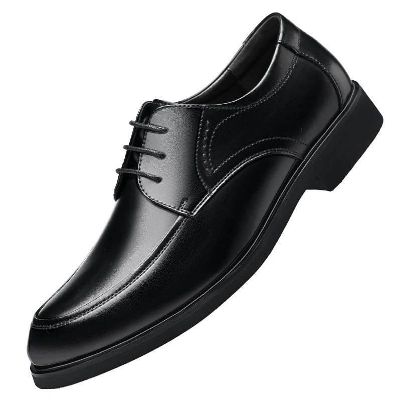 Men's Classic Business Lace Up Dress Shoes Comfortable Non-Slip Low Top Wedding Work Shoes2