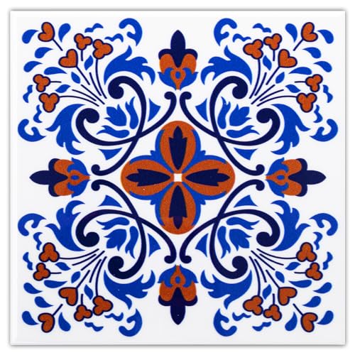 DICOFUN 32 Colorful Talavera Mexican Tile Peel and Stick Backsplash,