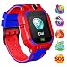 Produktbild Kinder Uhr Smart Watch, GPS Telefon Uhr, LBS Smartphone mit SOS Notruf Telefon Funktion Voice-Chat Telefonieren, Mitteilungen Senden und Empfangen Telefonuhr für Kinder (z- Rot)