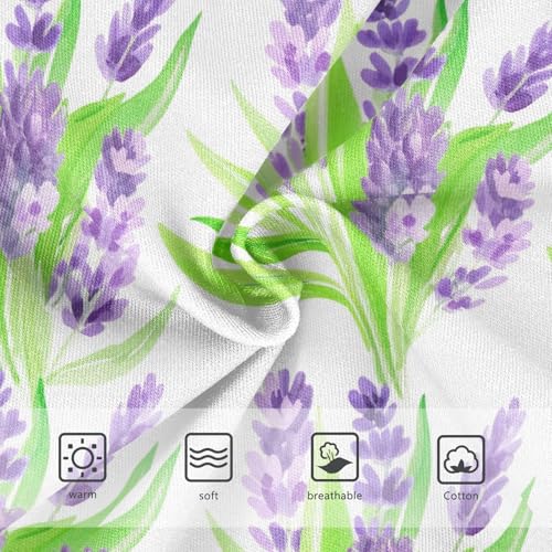 Joisal Colorful Toddler Girls Underwear 2t Cotton Cute Panties Girl Lavender Purple Flowers White Kids Undies Briefs3