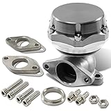 38mm Bolt-on 7/13/20 PSI External Turbo Exhaust Manifold Wastegate (Silver)
