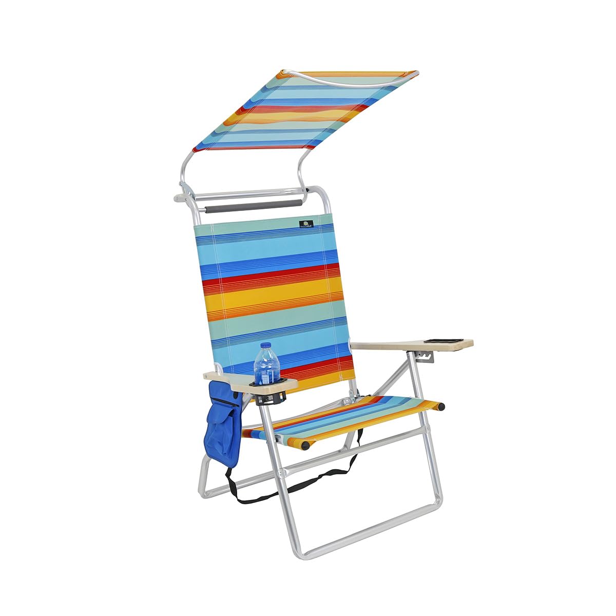 Deluxe Reclining Positions Lightweight High Aluminum Beach Chair