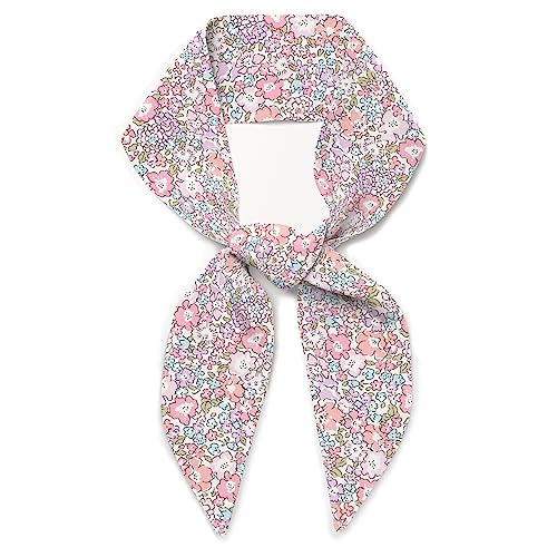 Liberty London Scarf -Choose Length - Michelle Pink Skinny Scarf Tie Headband, Handbag/Purse flair - Silky Tana Lawn Cotton - Choose Length