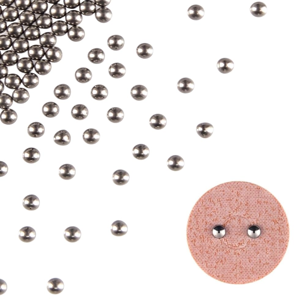 耳ツボ　ノーマルシール　チタン1000粒 ピークパイン 日本製 耳つぼシール 100枚 純チタン粒100個 耳